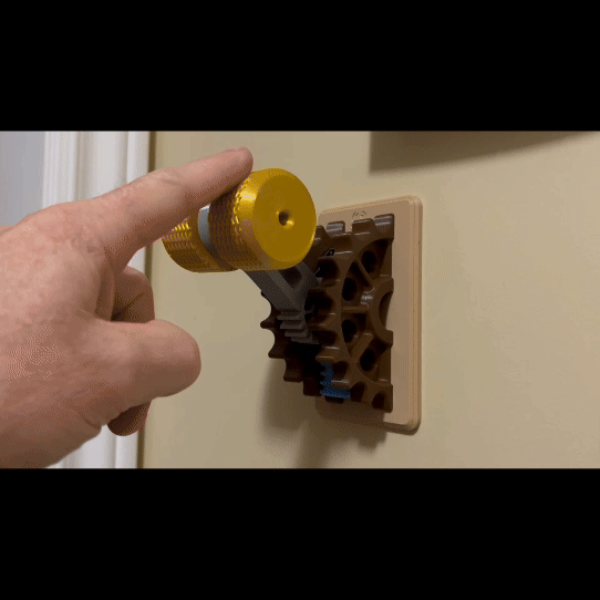 SteamPunk Light Switch with "Tactile Gear Action"