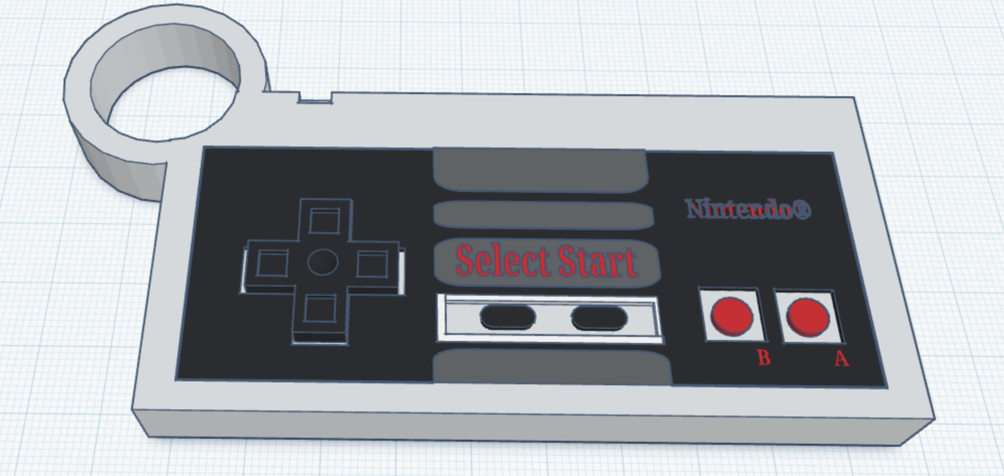 NES Controller Keychain