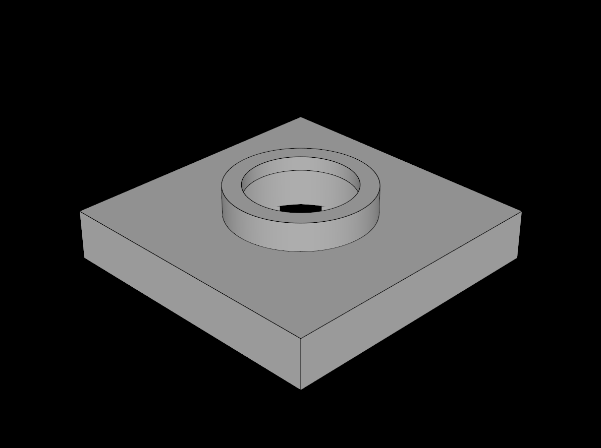 Lego Compatible (27448.dat) Turntable Flat Base  2 x  2