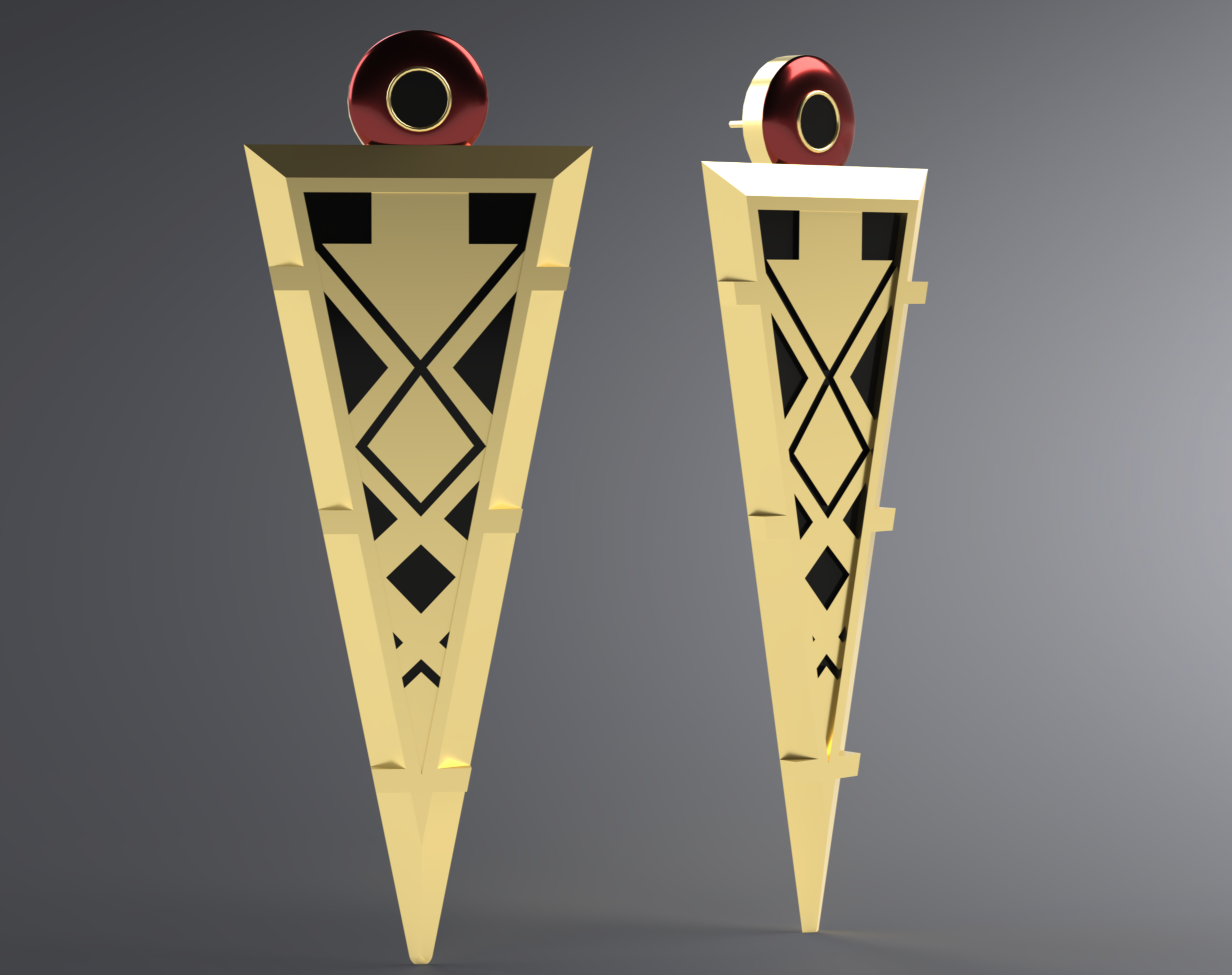 Ambessa's earrings from ARCANE (League of Legends)
