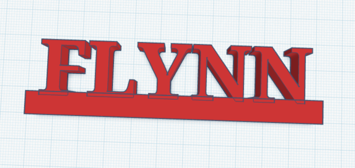 Name tag - Flynn por Andrew The Designer | Descargar modelo STL ...