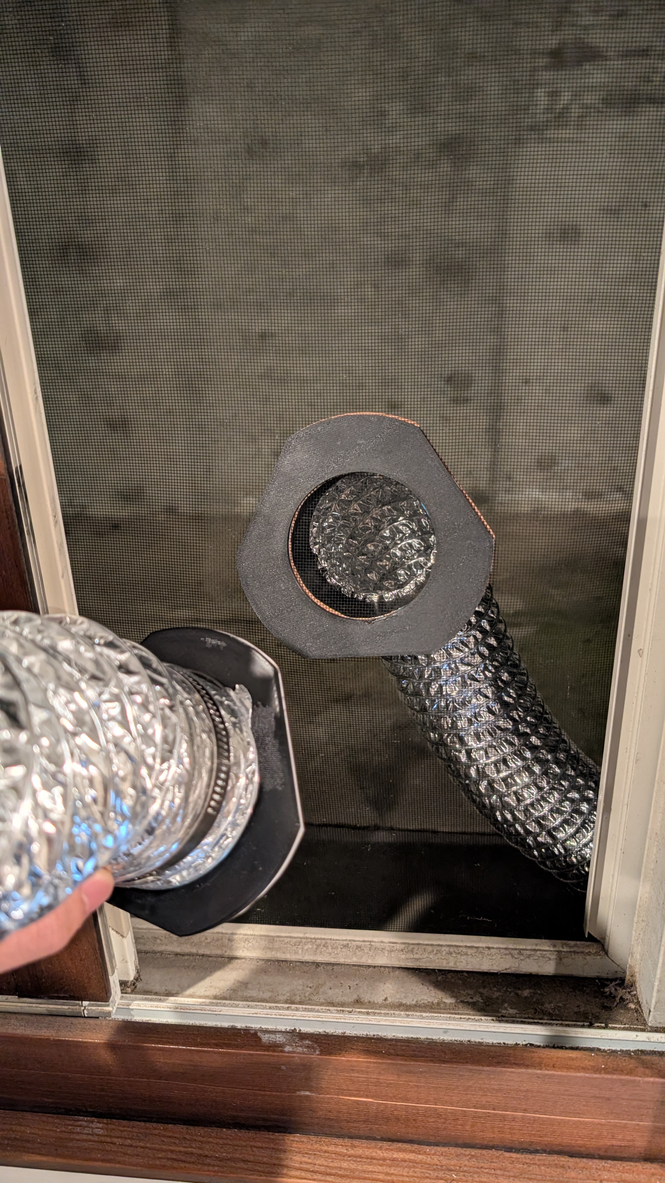 3in/45mm Magnetic exhaust duct screen pass through connector