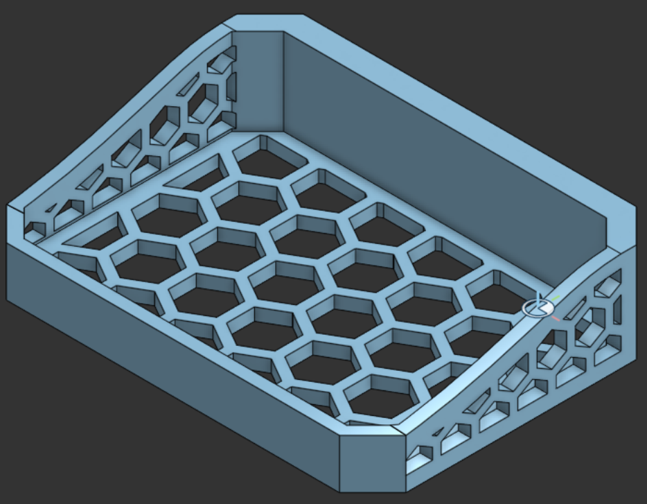 Multiboard Shower small Soap Bin Onshape / Parametric