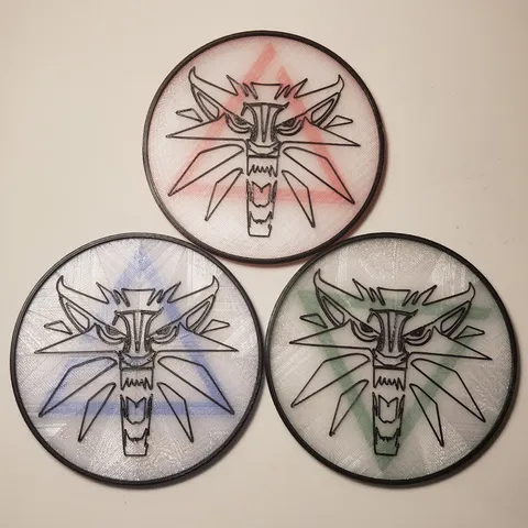 Witcher sign coasters (no MMU)