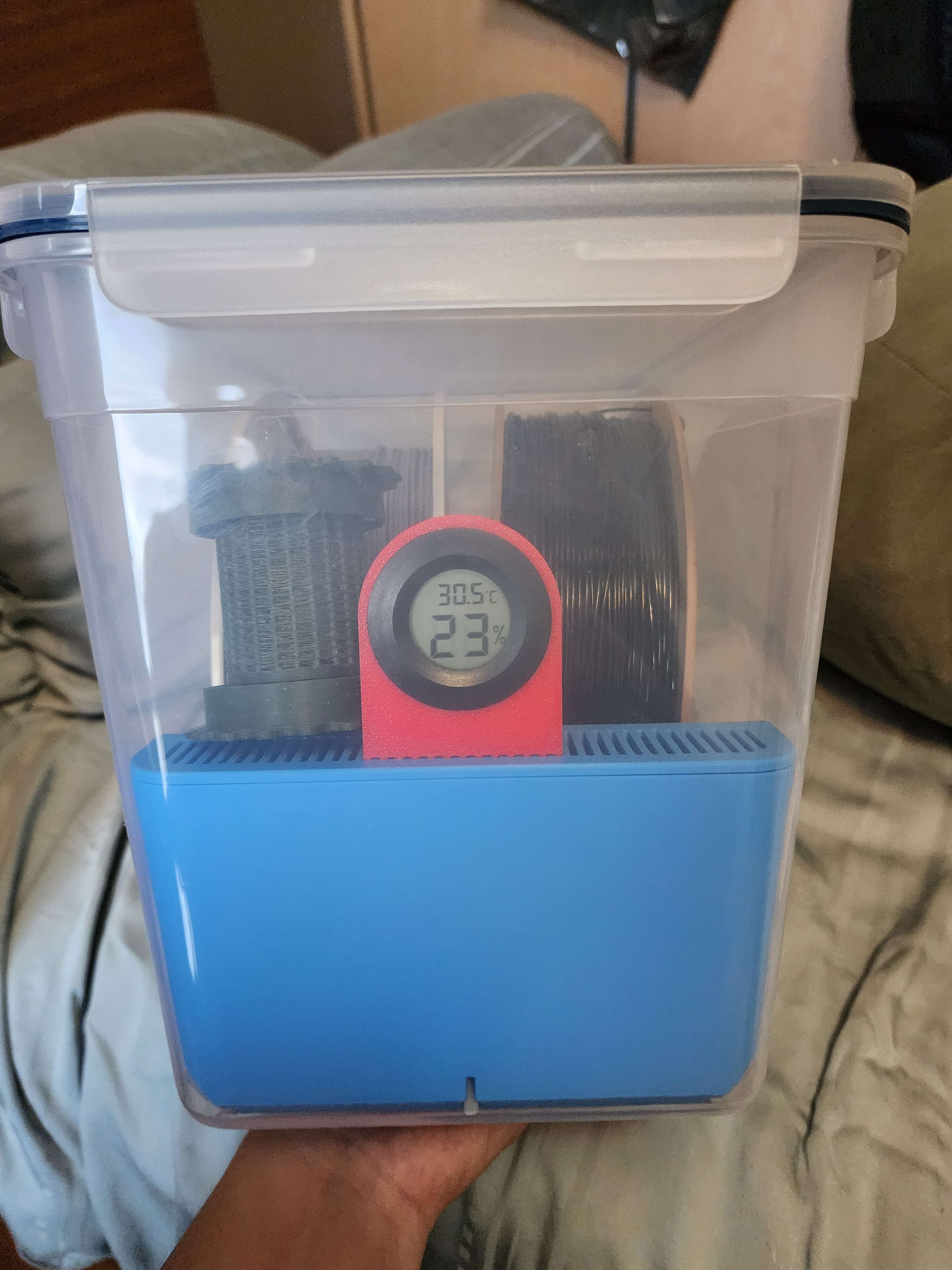 Hygrometer Addon for Ikea 365+ 10.6l Dessicant Lid