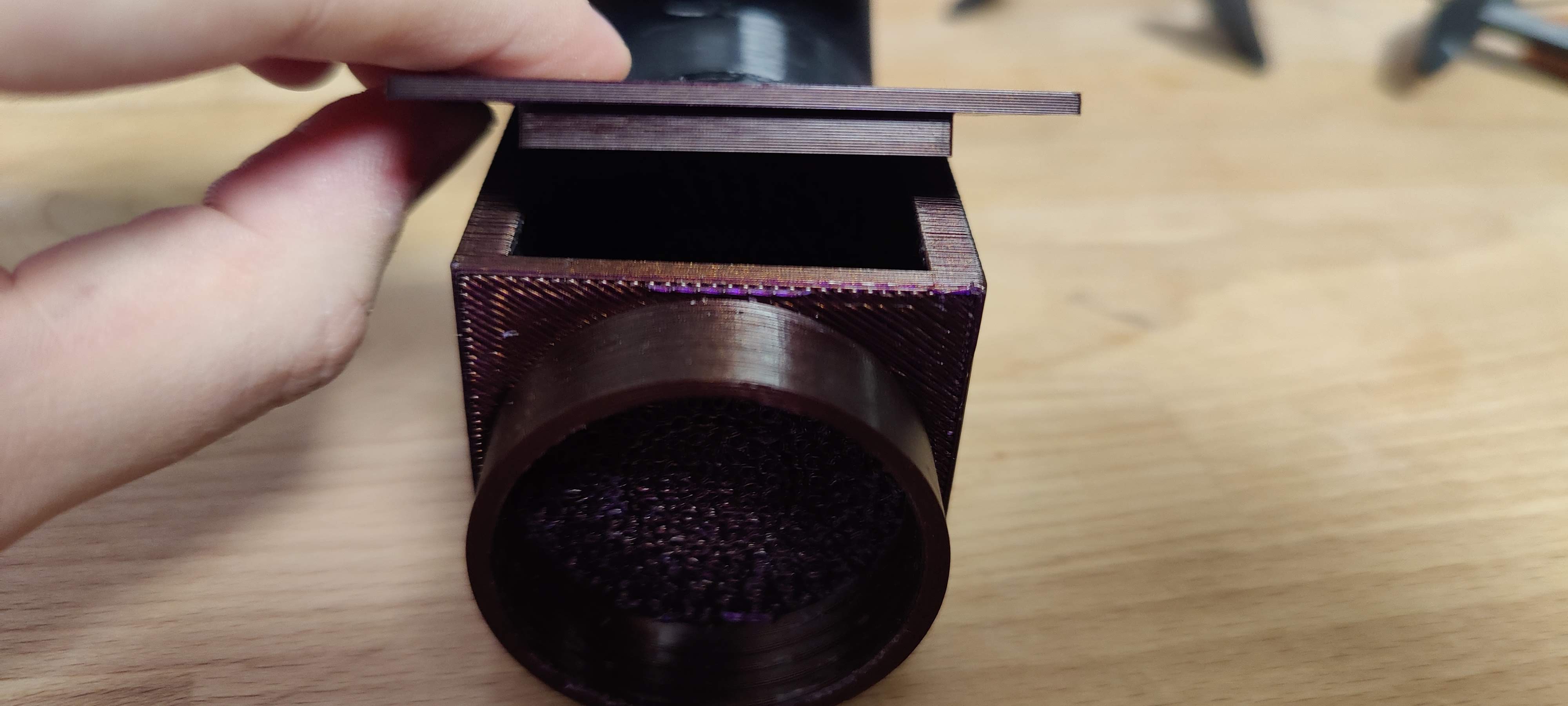 Elegoo Mars 2 Pro Exhaust with Carbon Filter Container by Setup Download free STL model