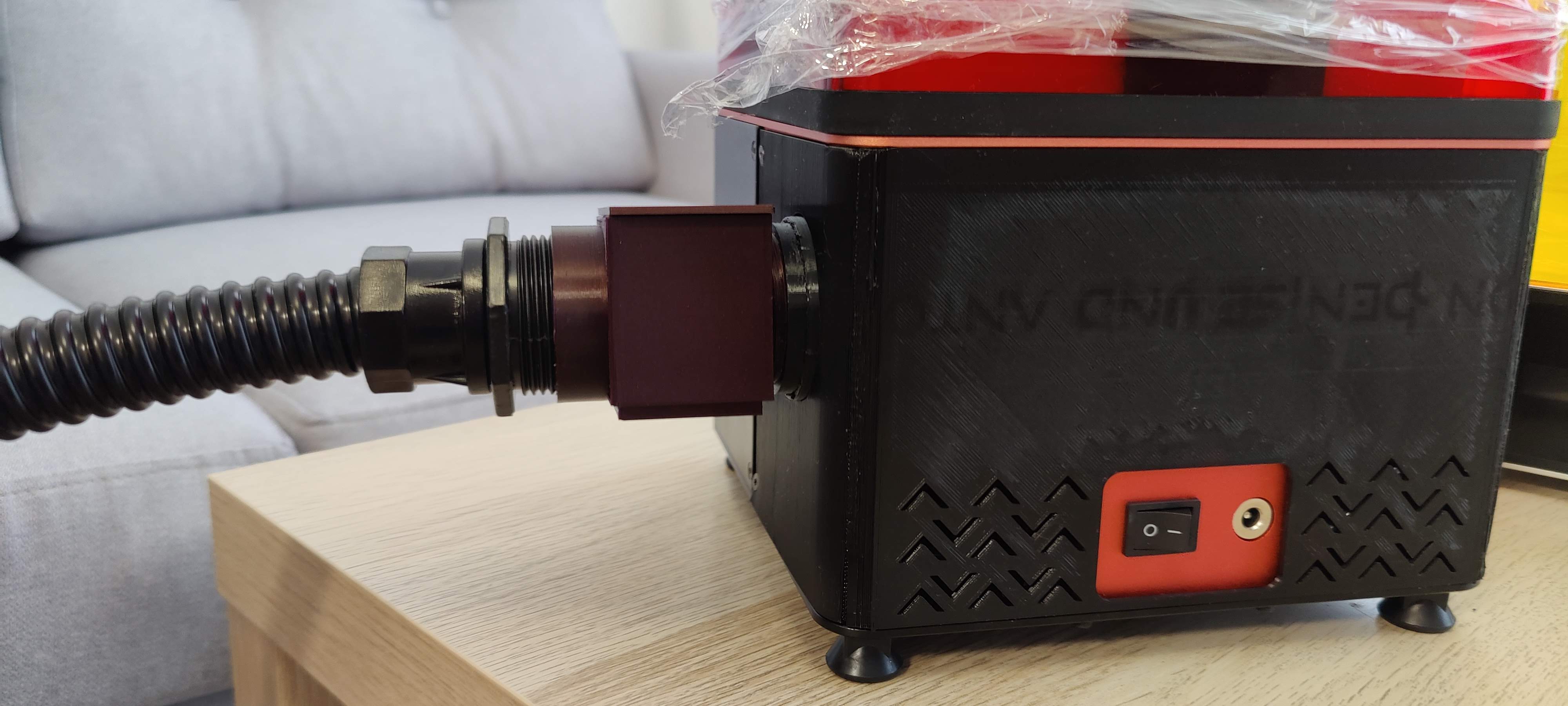 Elegoo Mars 2 Pro Exhaust with Carbon Filter Container by Setup Download free STL model