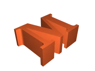 LETTER M by Jingbo Zhang | Download free STL model | Printables.com