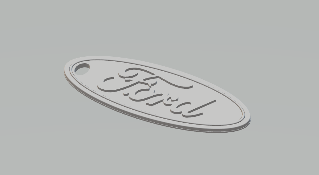 Miniatura 2 do modelo 3D Ford Keychain