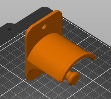Headphone wall mount screw hole