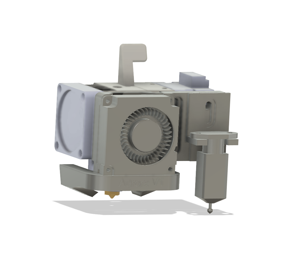 H2 Extruder Lüfter angepasst für Tronxy X5S - Aurora V1 Duct.