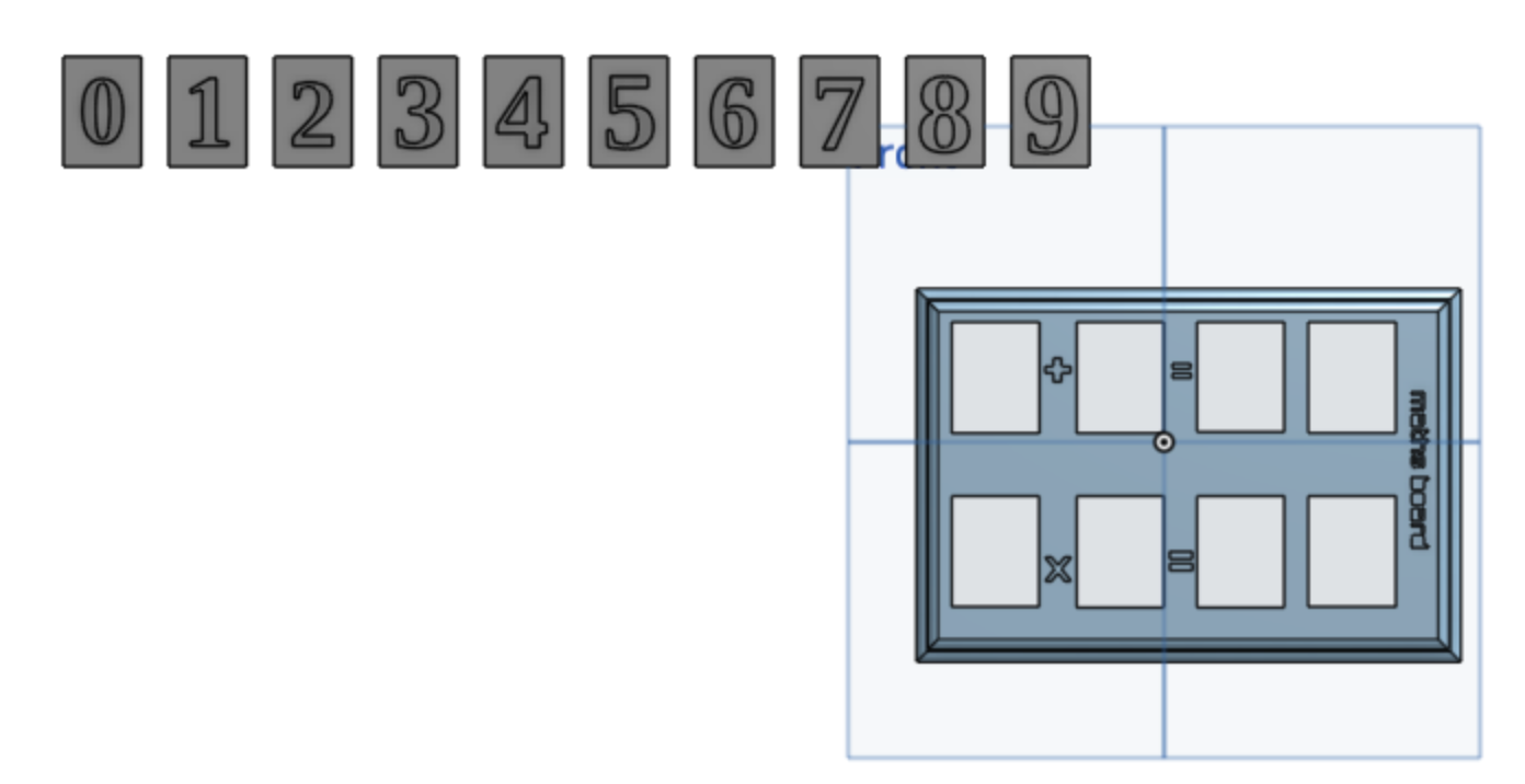 maths and numbers board