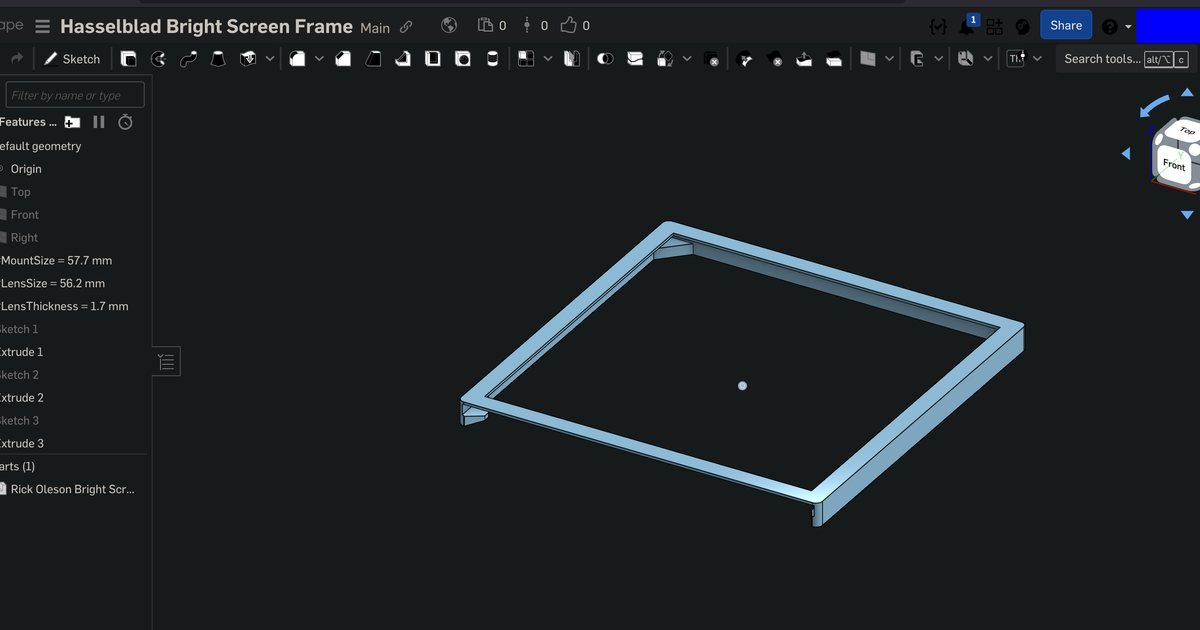 Hasselblad Rick Oleson Bright Screen frame by fastuscactus | Download ...