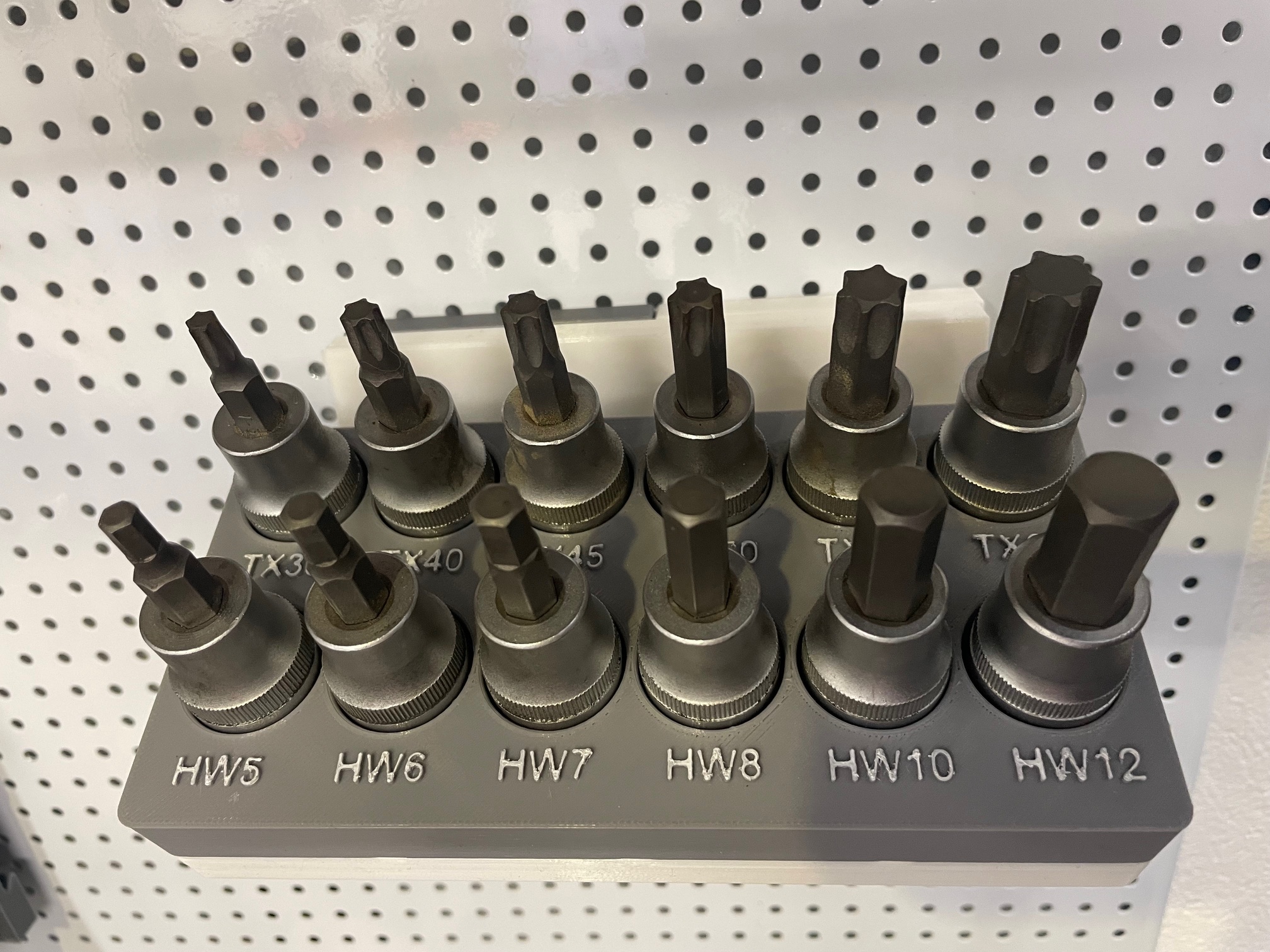 gridfinity torx and allen socket holder bin