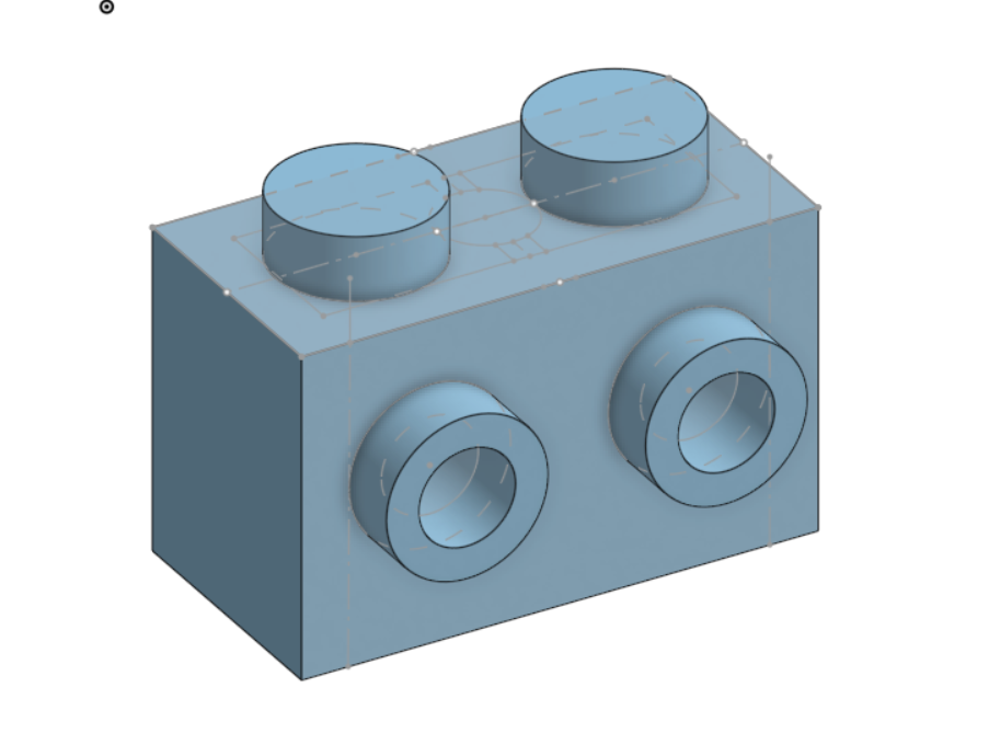 2x2 with side stud lego brick