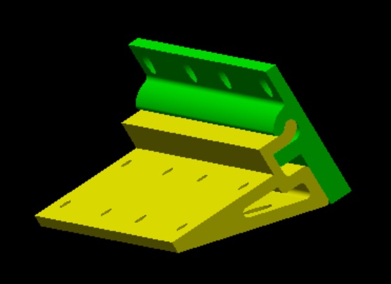 Halter für Tischplatte zum Einhängen im Wohnmobil 3D model