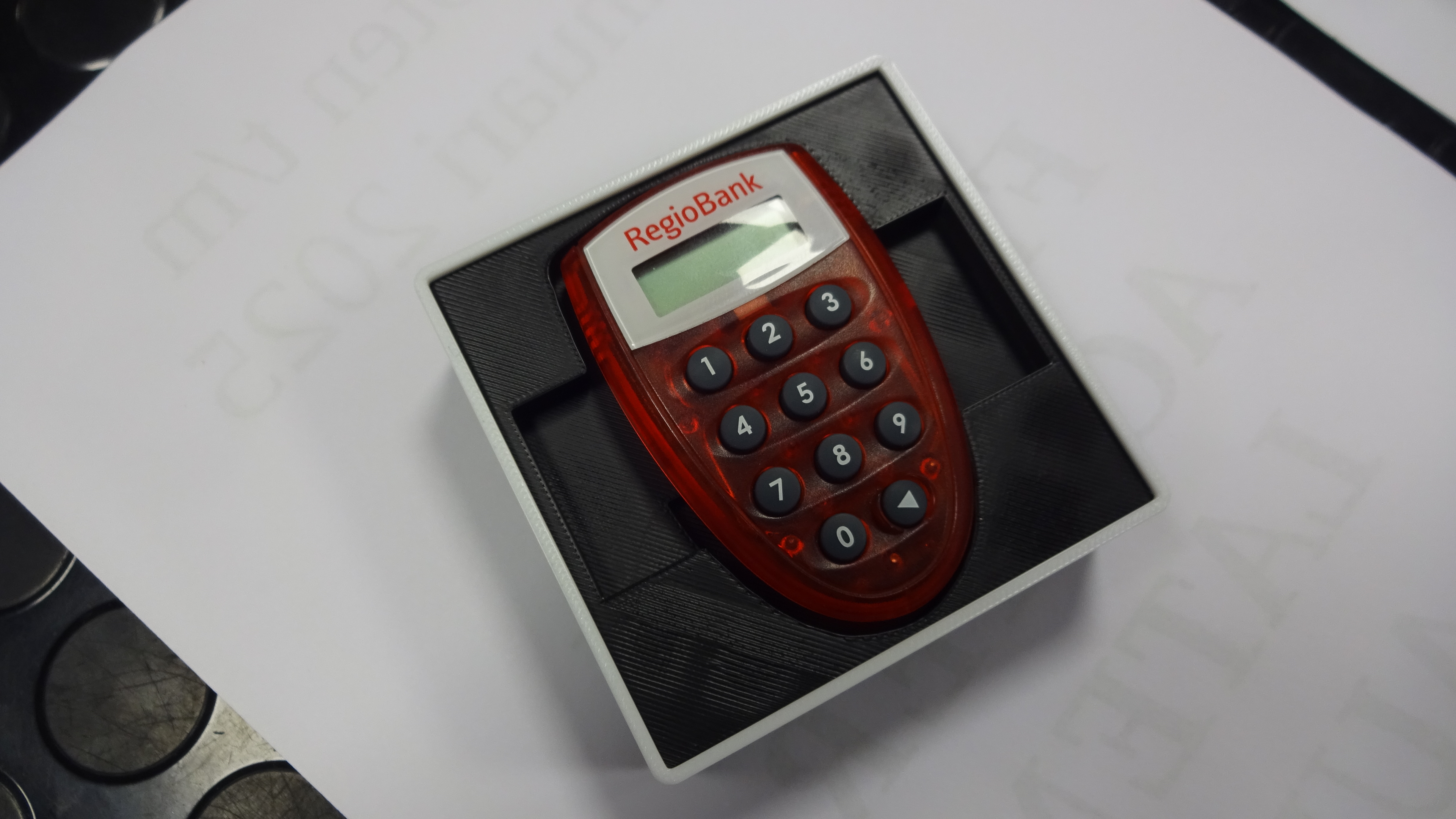 Gridfinity regiobank bank card reader