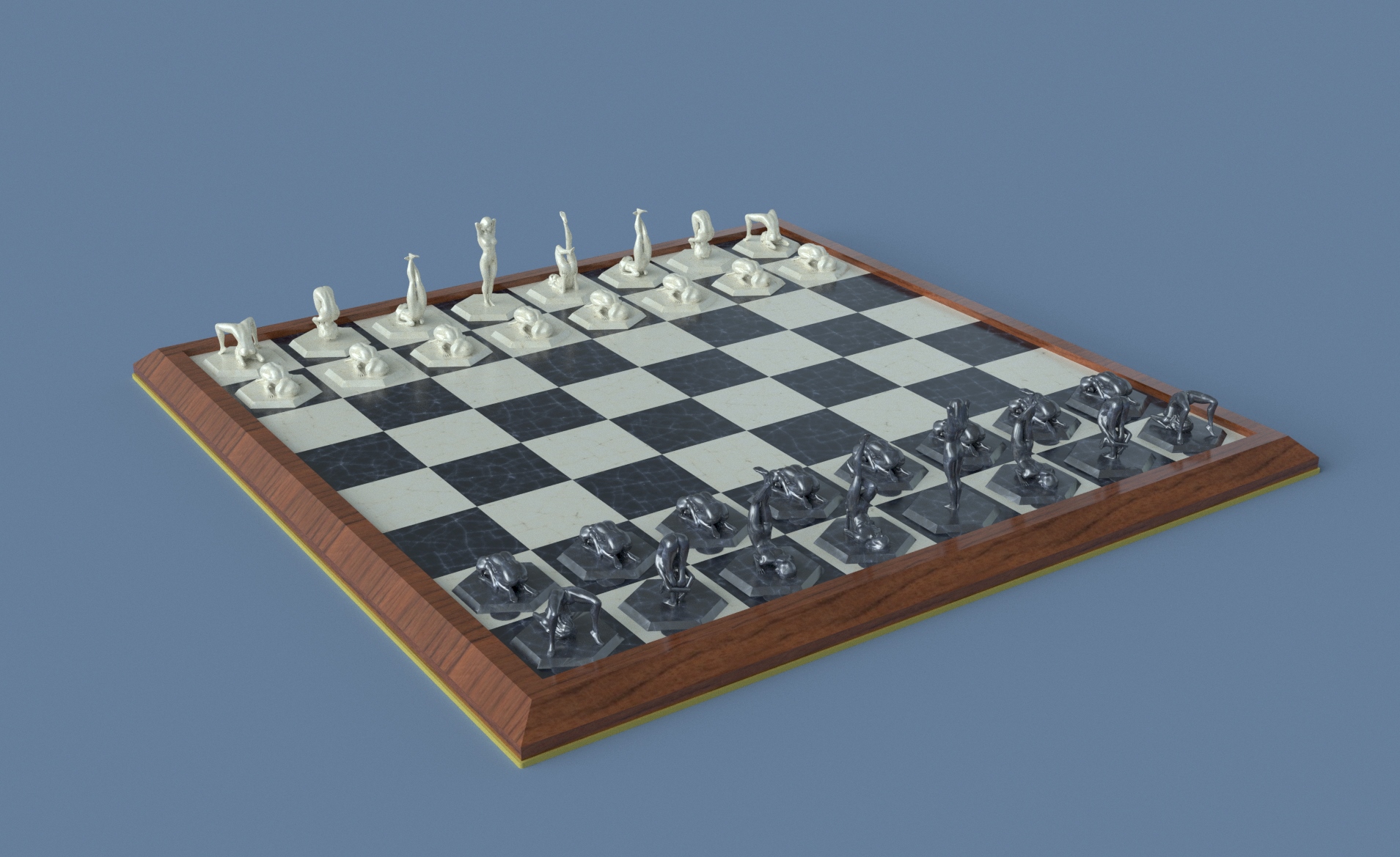 Nsfw Nude Posing Women A Complete Chess Set By Ubermeisters