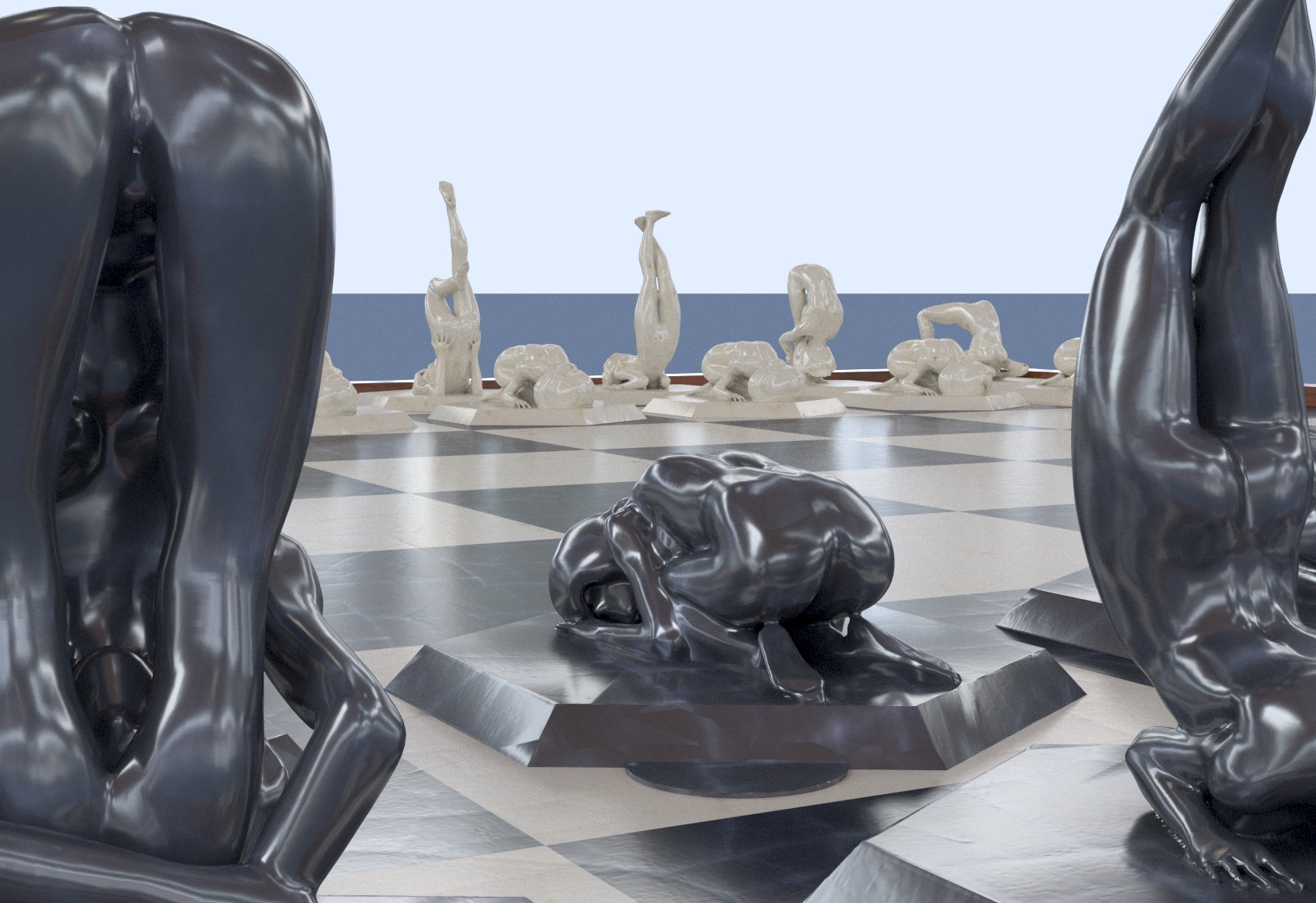 NSFW Nude Posing Women - A Complete Chess Set por Ubermeisters