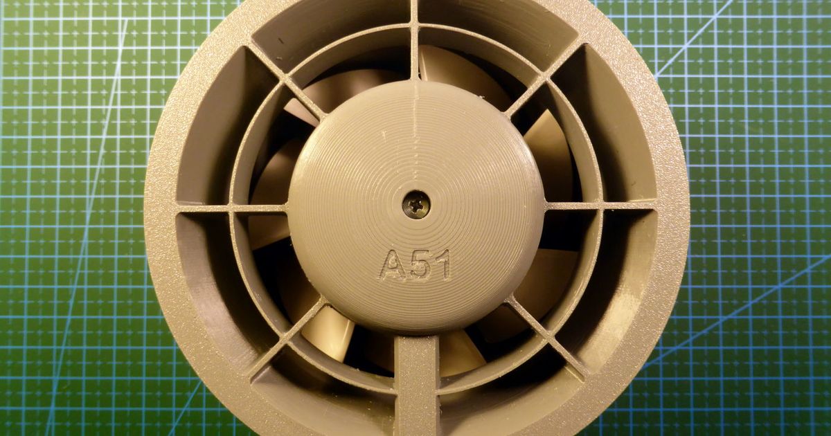 Fan Enclosure for Biltema 100mm fan by Area51 Download free STL model