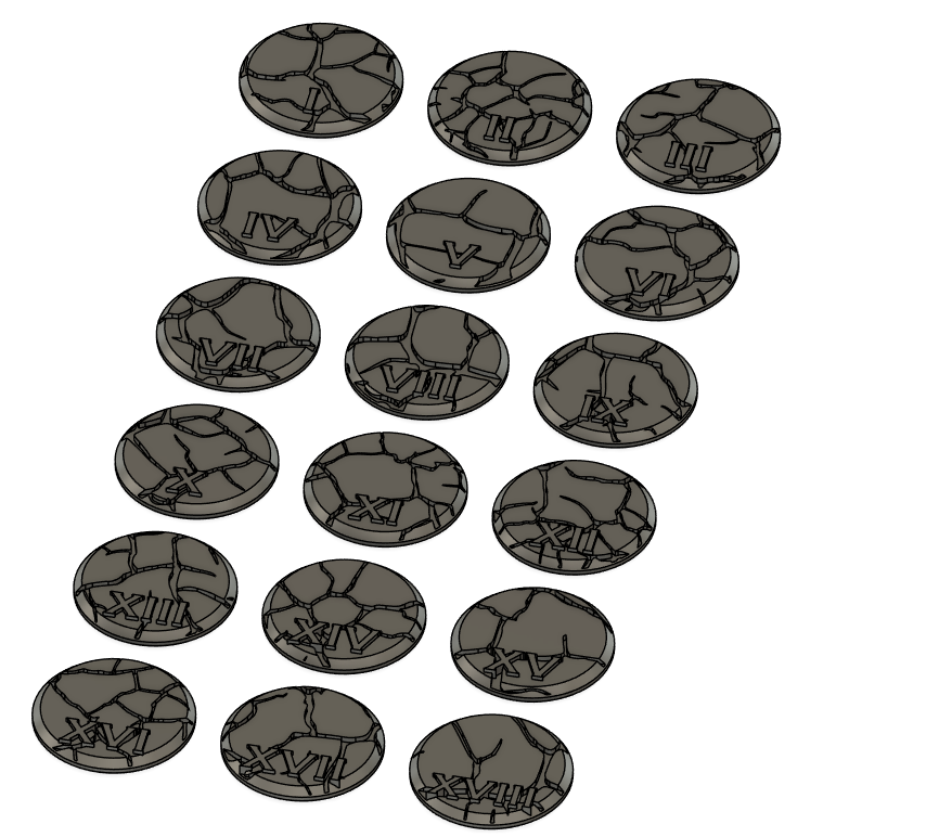 Numbered Mini Bases