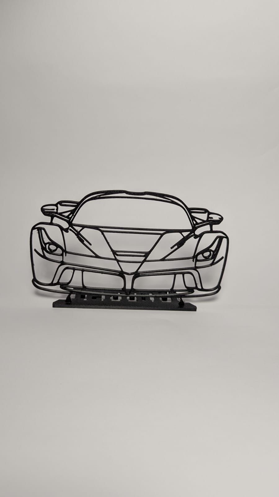 LaFerrari Wall art Silueta Ferrari with base