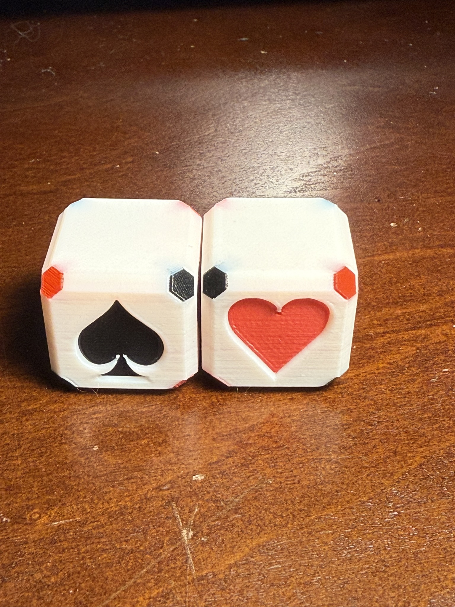 Suit Indicating Dice for Playing Cards