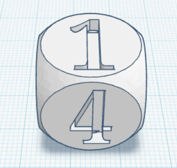 hrací kostka s čísly - dice with numbers