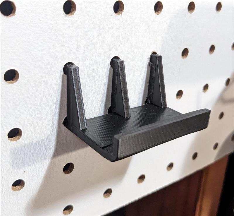 Pegboard phone holder v2