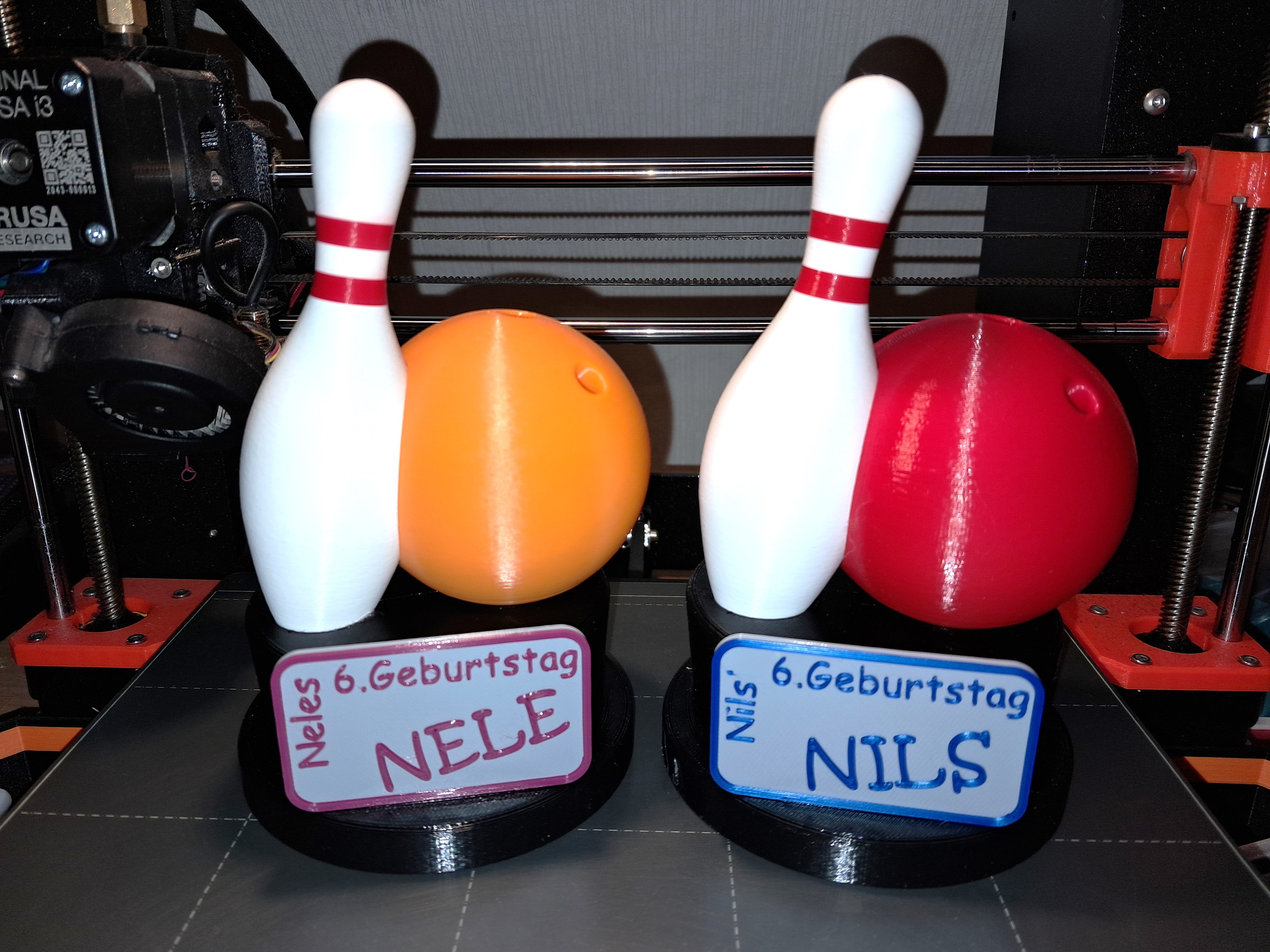 bowling trophy, Bowling-Pokal, individually printable