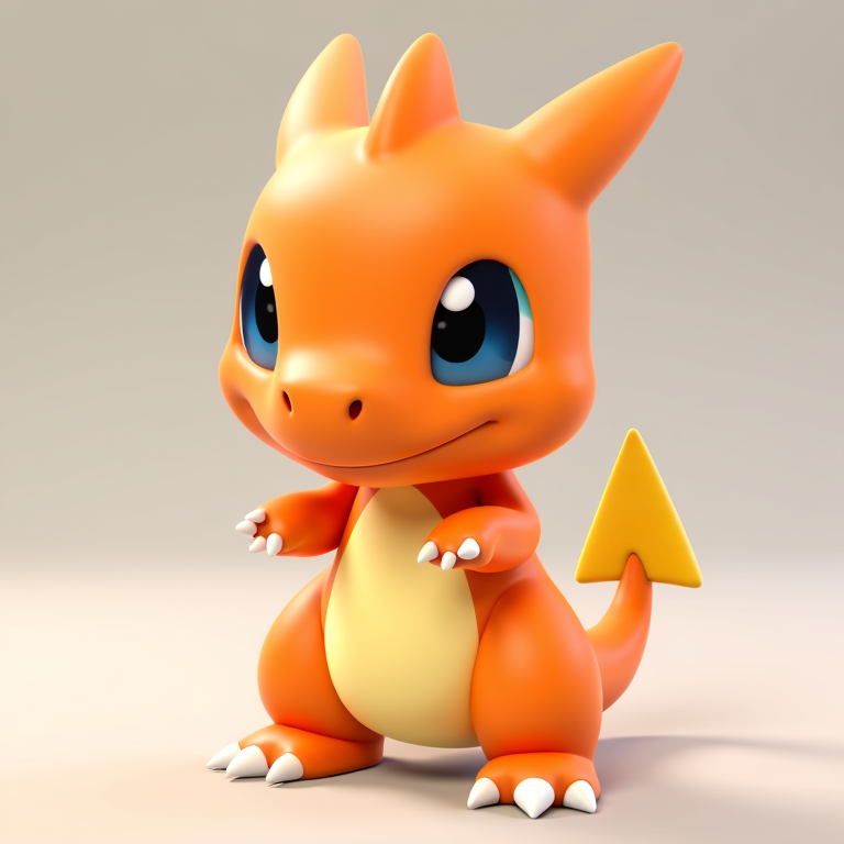 Miniatura 4 do modelo 3D Charizard Pokémon Figure