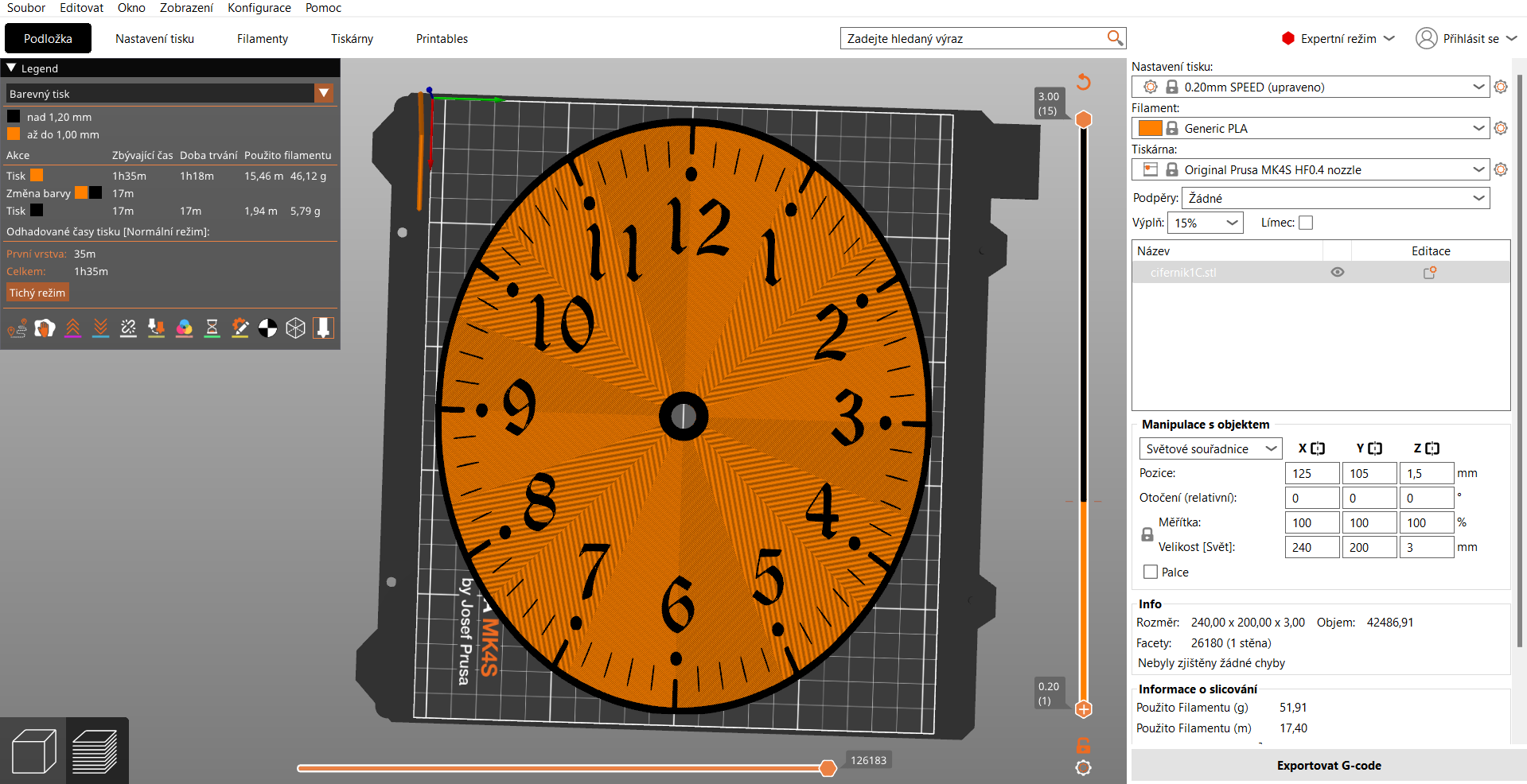 Miniatura 11 do modelo 3D Very simple clock faces (clock dials) without g-codes