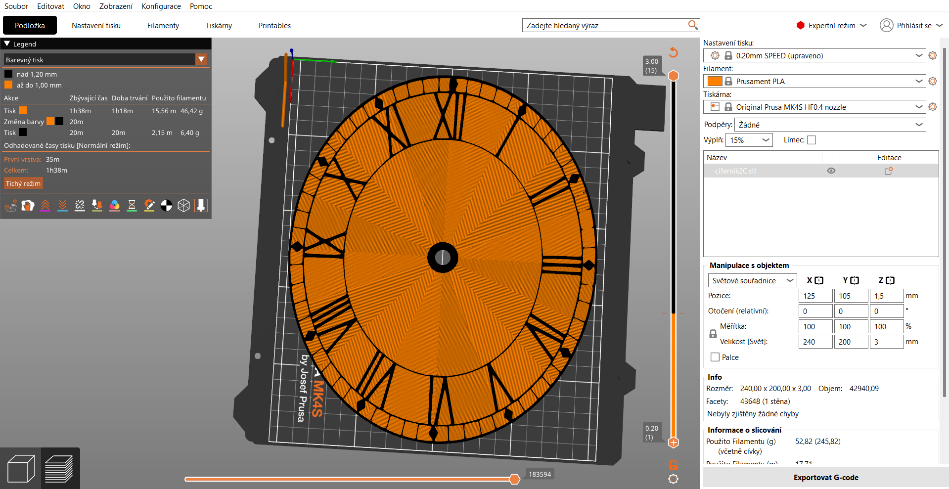 Miniatura 15 do modelo 3D Very simple clock faces (clock dials) without g-codes