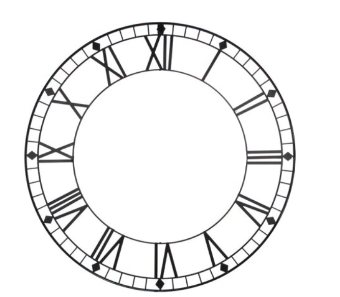 Miniatura 19 do modelo 3D Very simple clock faces (clock dials) without g-codes