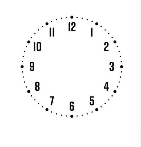 Miniatura 21 do modelo 3D Very simple clock faces (clock dials) without g-codes