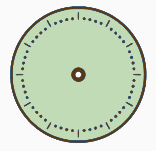 Miniatura 35 do modelo 3D Very simple clock faces (clock dials) without g-codes