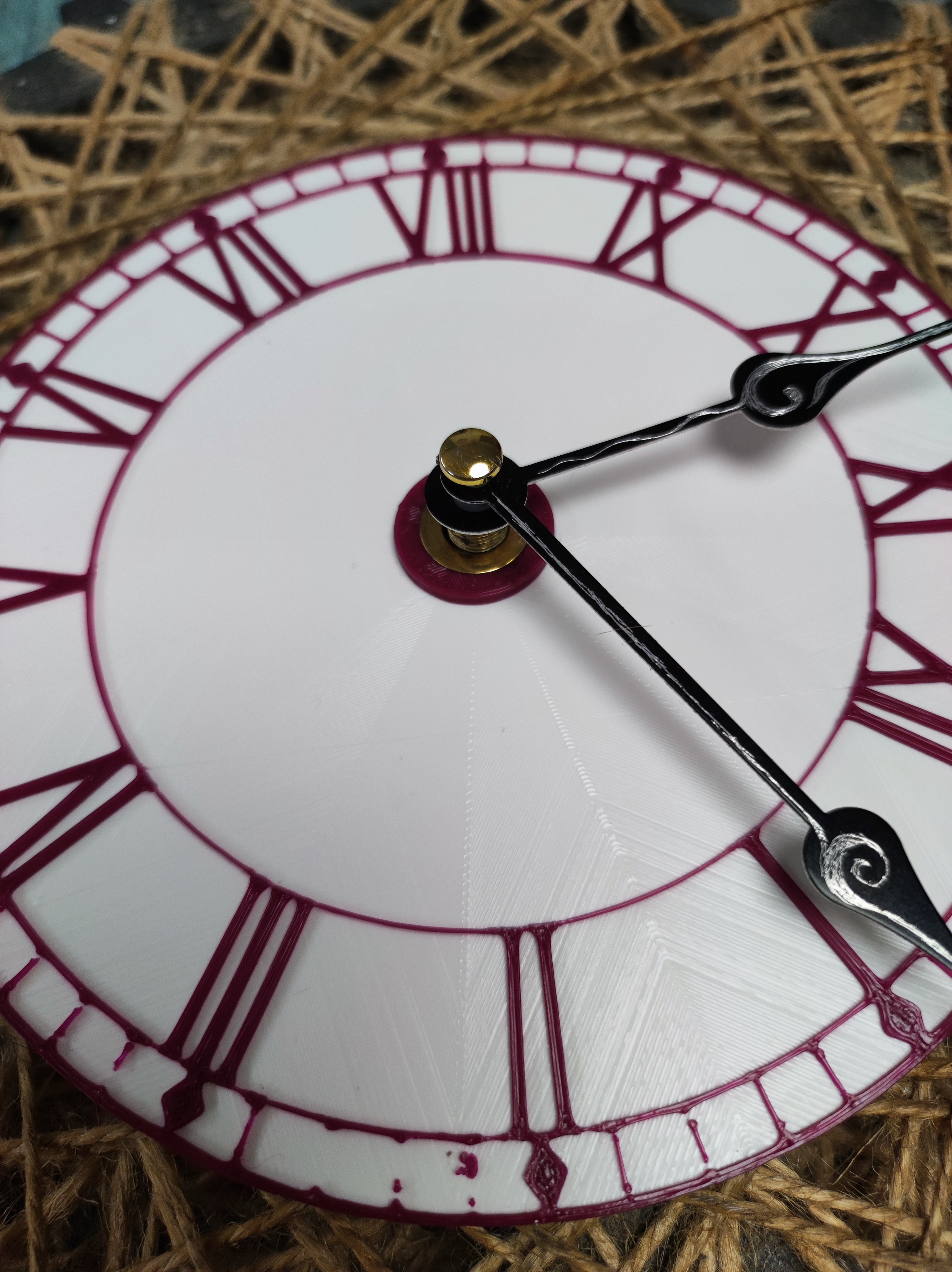 Miniatura 5 do modelo 3D Very simple clock faces (clock dials) without g-codes