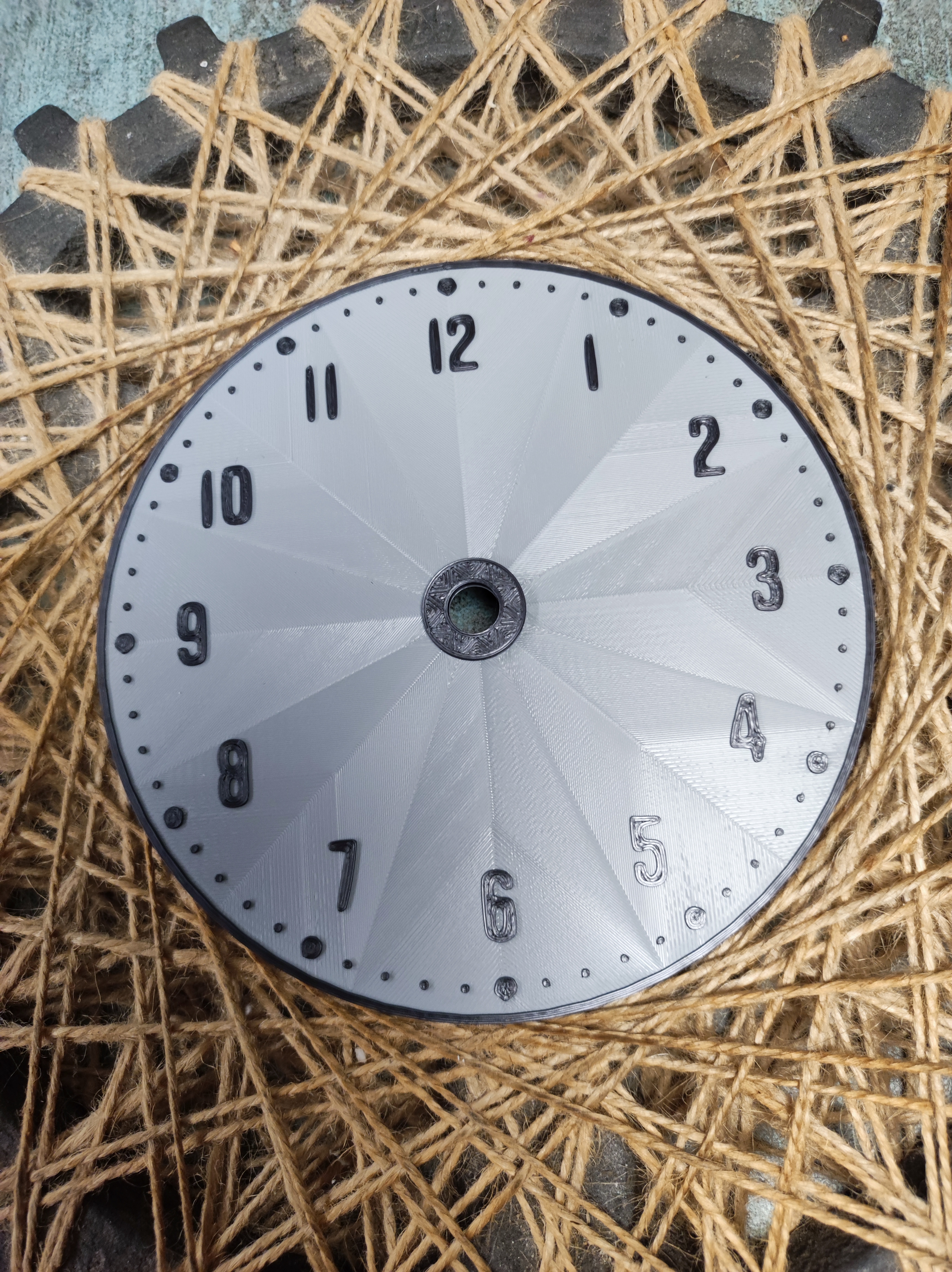 Miniatura 52 do modelo 3D Very simple clock faces (clock dials) without g-codes