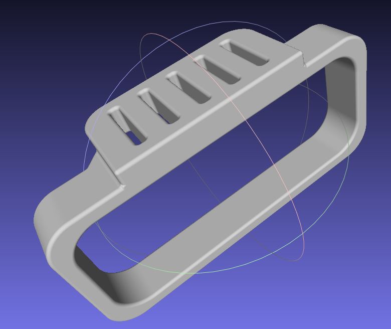 Goodman handle, zip tie/hose clamp style