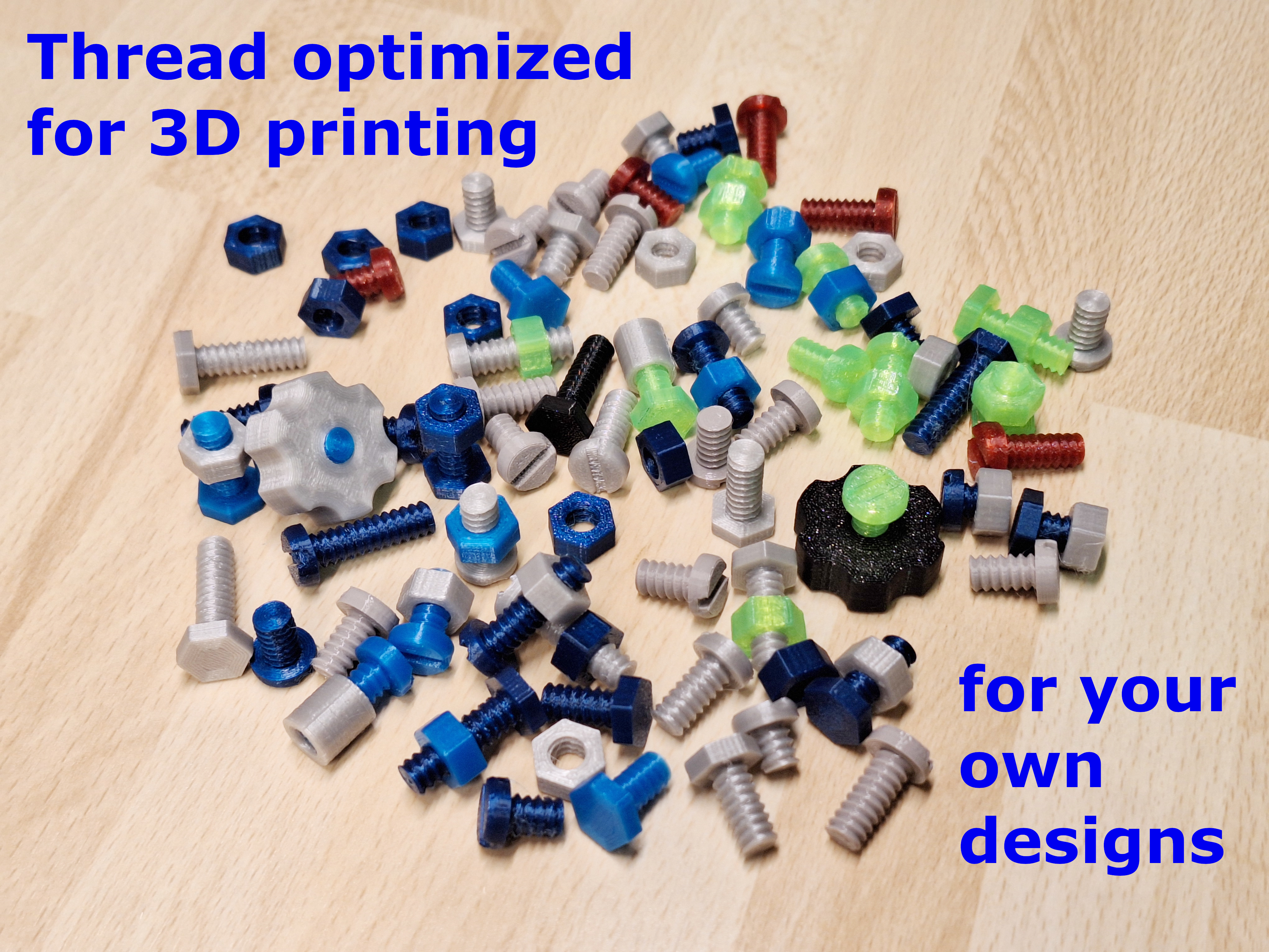 Thread optimized for 3D printing 3D model thumbnail
