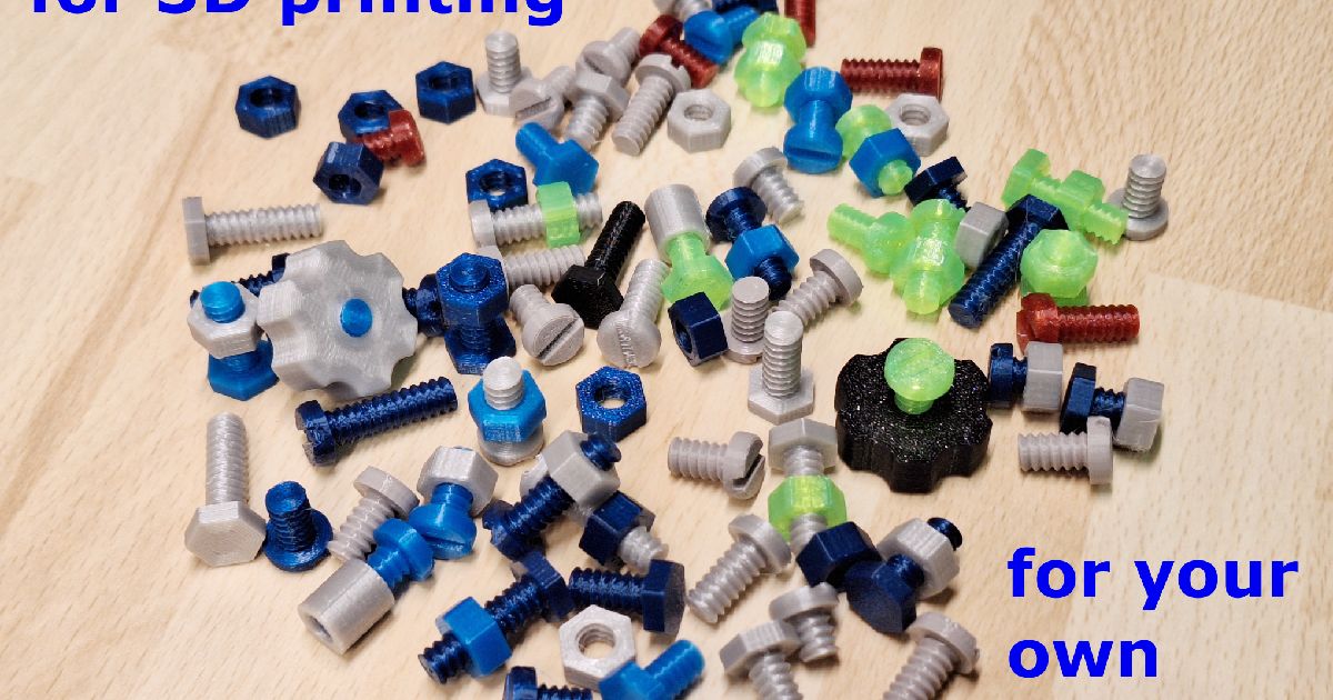 Thread optimized for 3D printing by HD_Creator | Download free STL ...