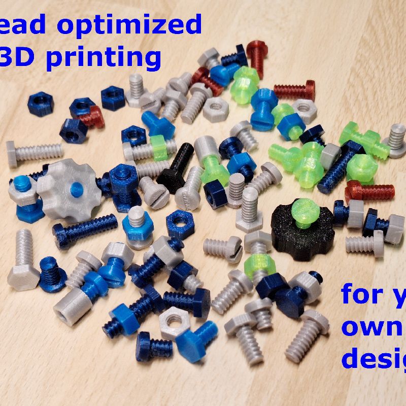 Thread optimized for 3D printing by HD_Creator | Download free STL ...