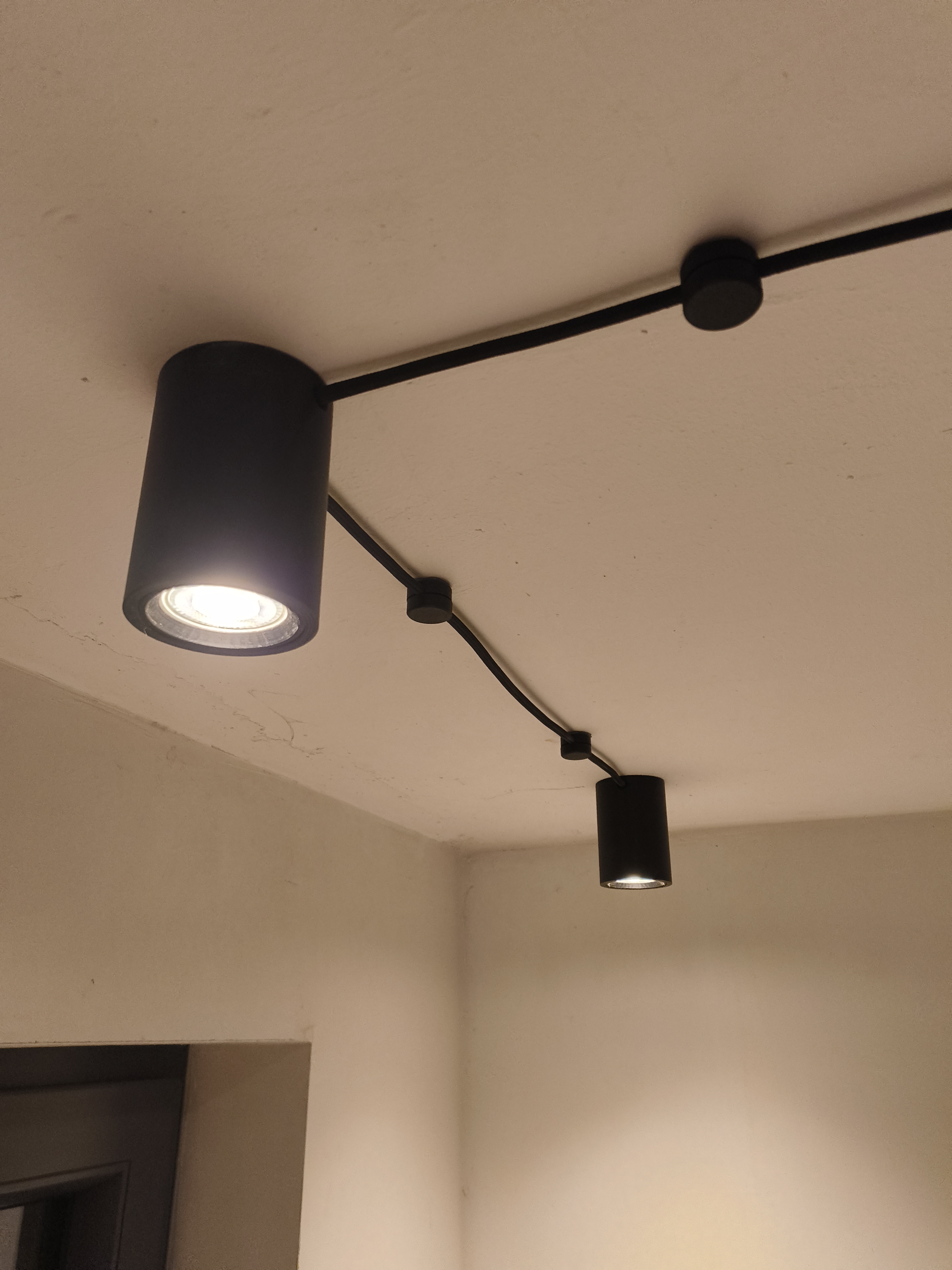 ceiling lights gu10 spots for ceiling mounted cables