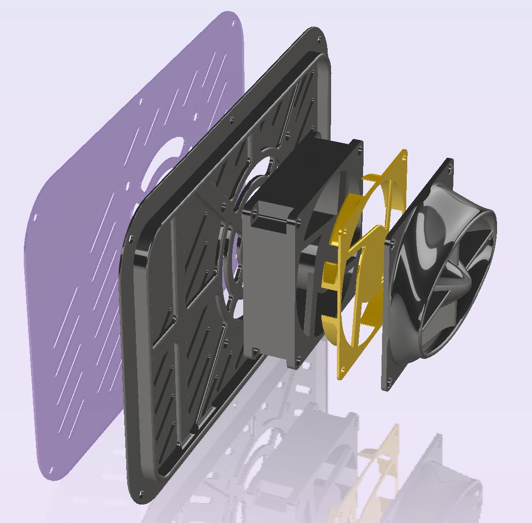 QIDI Plus4 - High Airflow Rear Vent Shield Mod for 80mm Fans