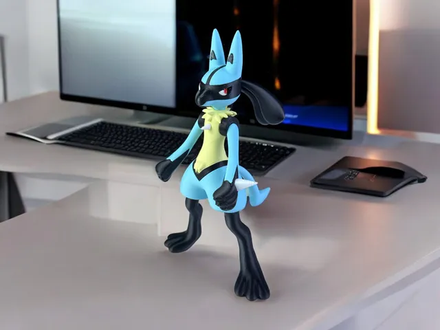 Lucario and dratini