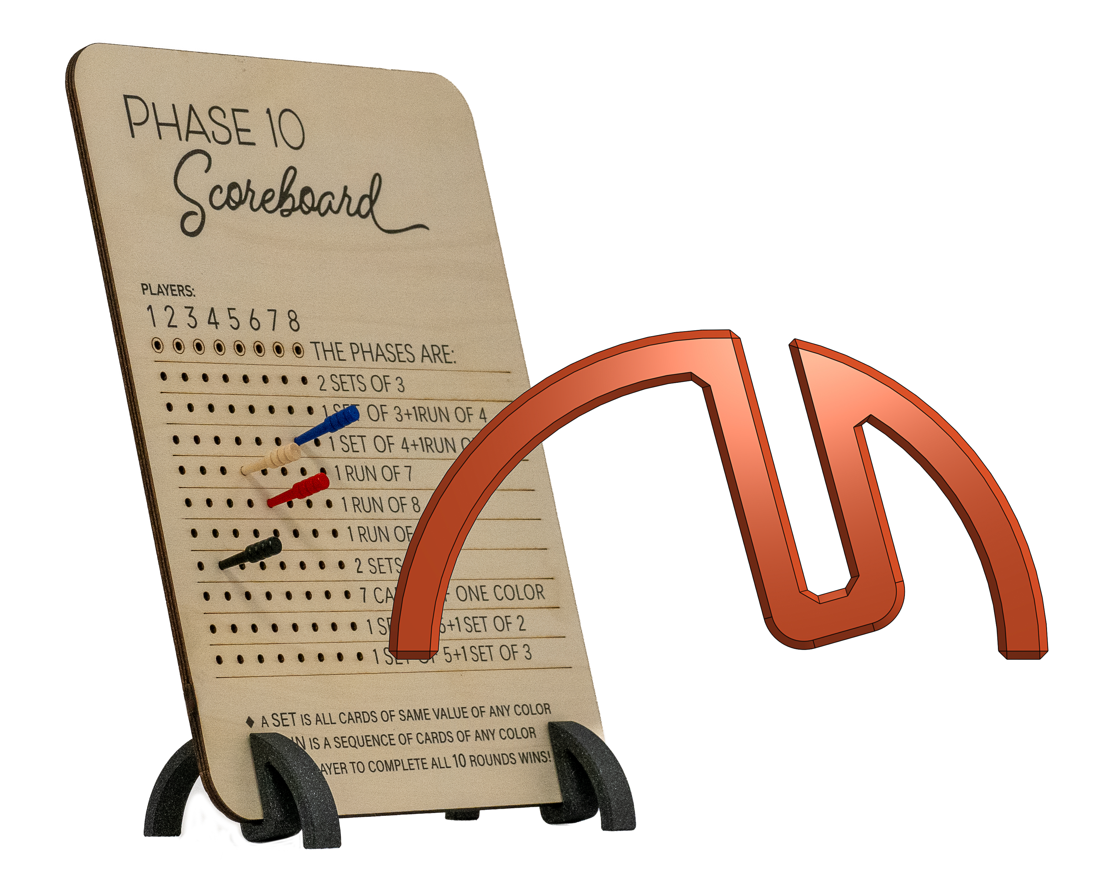 SCORE BOARD STAND - PHASE10 AND OTHER BOARD GAMES