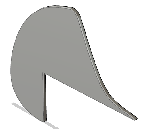 Rudder and Fin for airplane