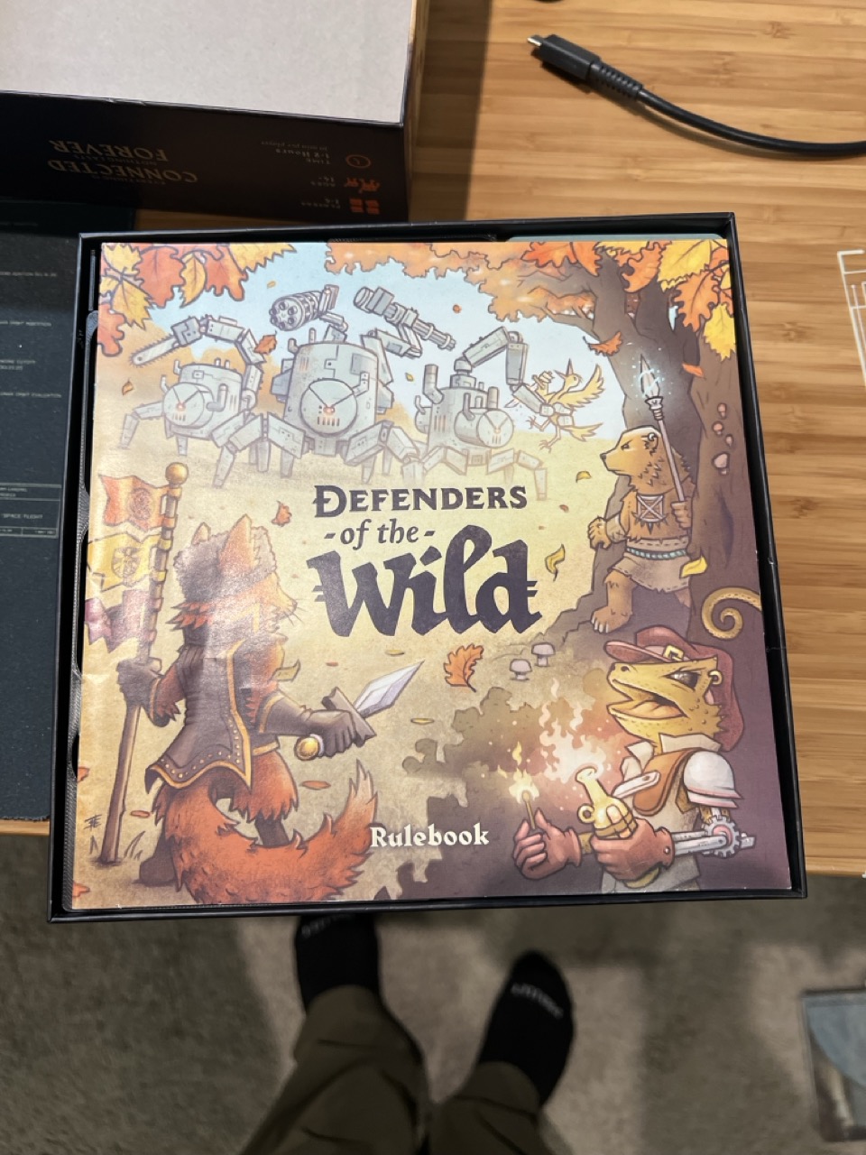 Defenders of the Wild board game insert