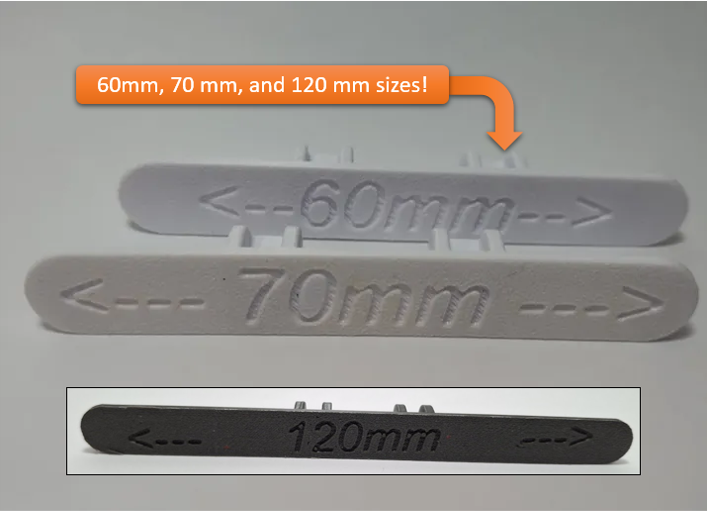 MMU3 Spool Holder spacer (60 mm, 70 mm, 120 mm widths)