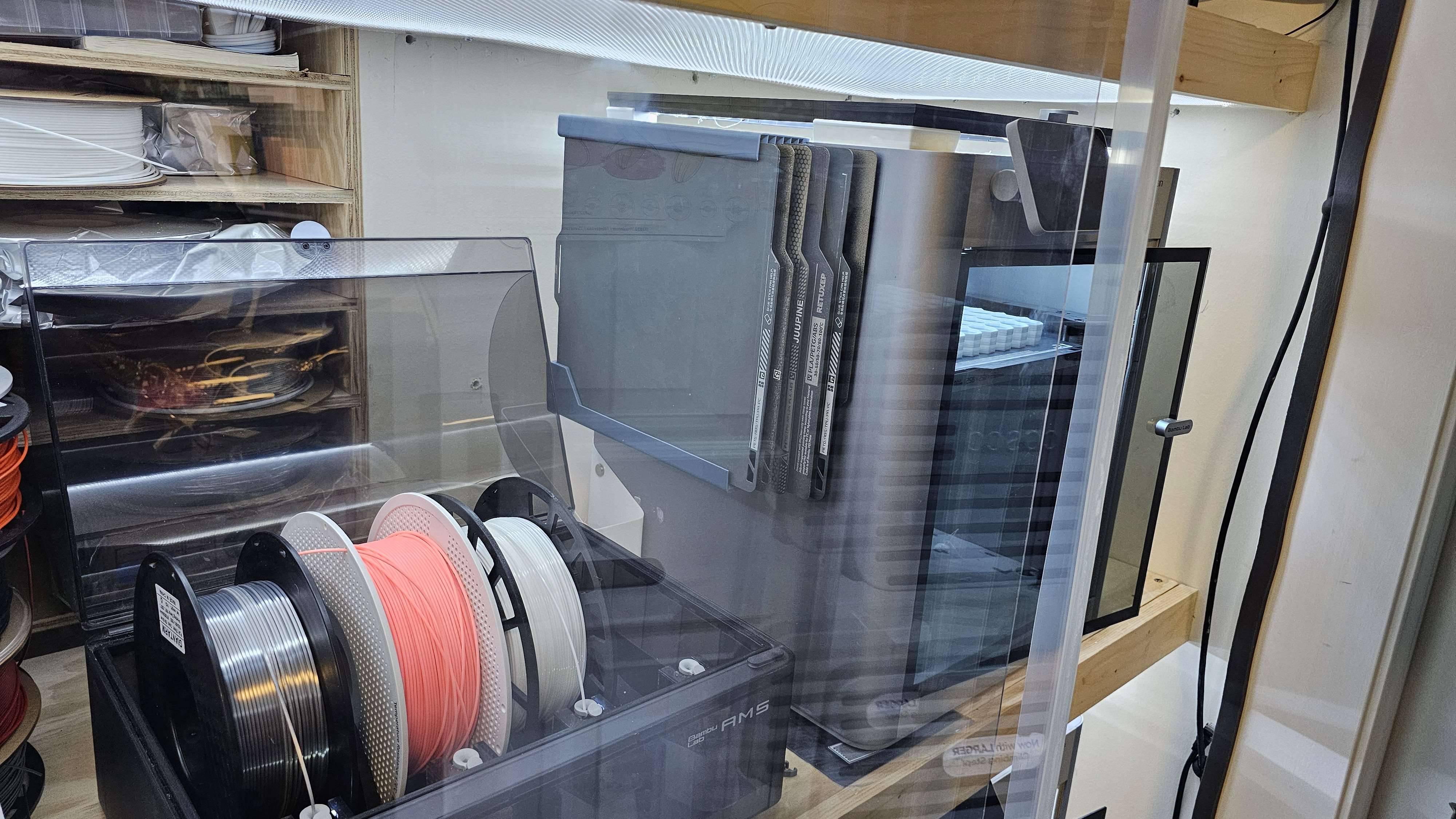 BambuLab X1C/P1 Side Hanging Build plate holder